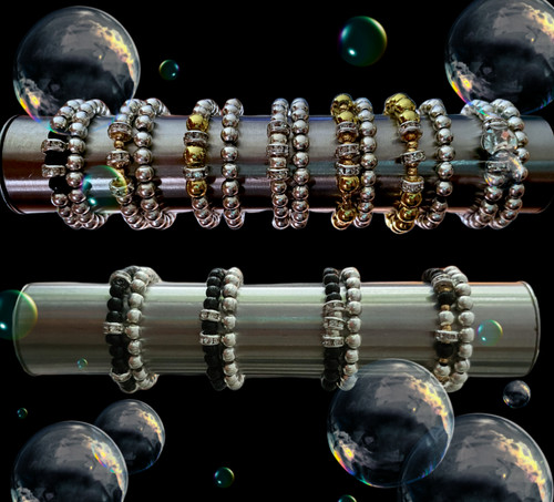 Beaded stretchy elastic - beaded,