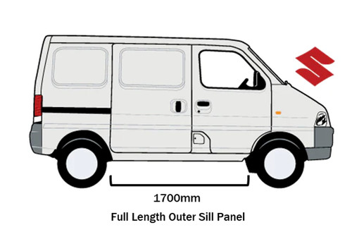 Suzuki carry sill panels pair - sill,