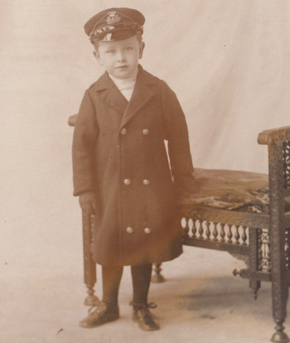 Ww1 rppc photo postcard - rppc, boy