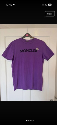 Moncler men shirt purple - men's, t-shirt