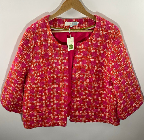 Boden pink bnwt check - pink, tweed