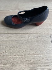 Camper Women's Mary Jane Black Leather Heeled Shoes  Size 4 EU 37