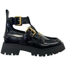 Alexander McQueen Women's Carter Ankle Strap Boots Black EU 37 / UK 4