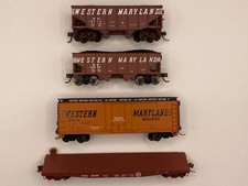Western Maryland  N Scale 4 Piece Collection.