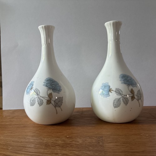 Wedgewood ice rose bud vase - ice,