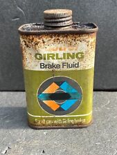 VINTAGE GIRLING BAKE FLUID TIN CAN CANISTER