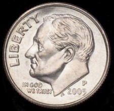 United States Roosevelt Dime
