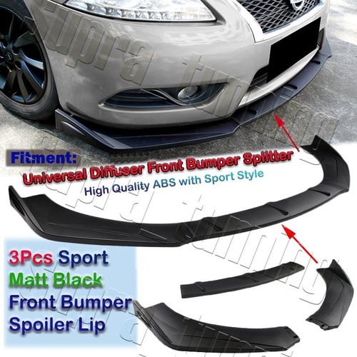 Unpainted black front bumper - front,