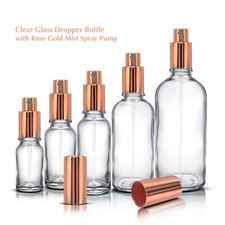 CLEAR Glass Spray Bottle with