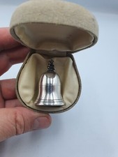 Silver First Tooth Bell Pill Box Tooth Fairy Top Harman Bros Hallmarked