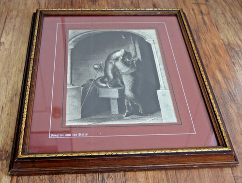 Antique victorian etching - antique,