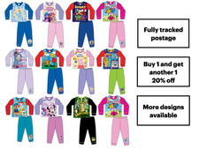Official Kids Character Pyjamas Boys Girls 2–8 Years | Licensed PJs Nightwear