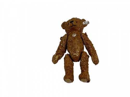 Steiff pewter miniature teddy - pewter,