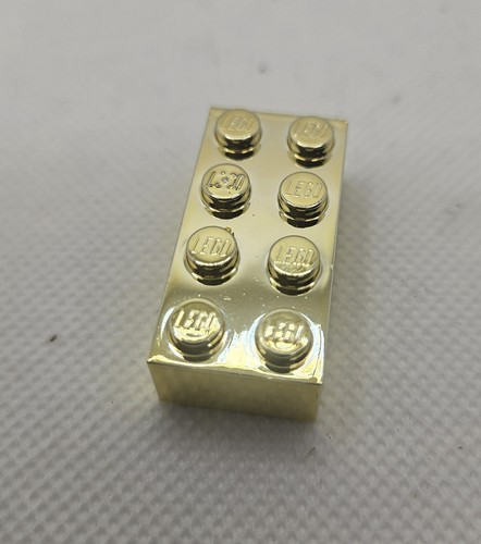 Lego chrome gold - gold, brick