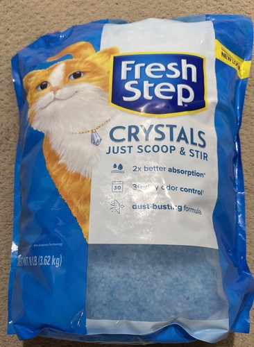 Crystal cat litter 8lb - crystal,