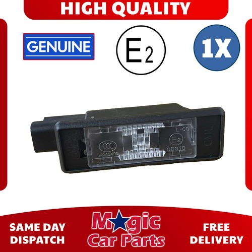Rear number plate - light, for