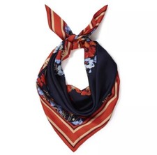 Laura Ashley Floral Poppy Silk