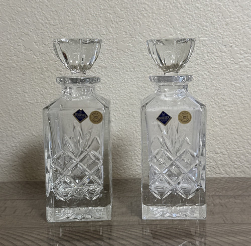 Bohemian crystal decanters - bohemian,