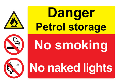 Danger petrol storage safety - petrol,