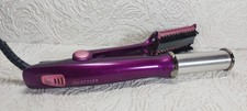 InStyler 2-in-1 Rotating Purple Hair Straightening Curling Iron Rotating Brush