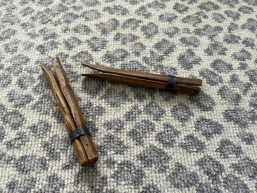 Set vintage wooden - wooden, peg