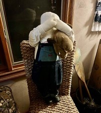 amish boy doll 30” Holding