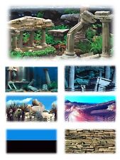 Aquarium Fish Tank Vivarium Background Picture Poster 24" tall/drop/height ref05