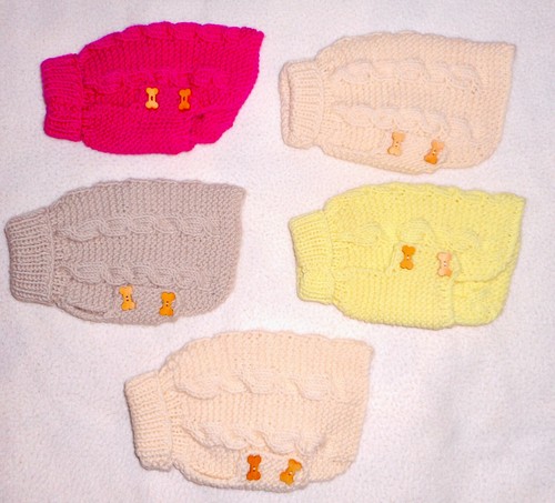 New hand knit - knit, tiny/x-small