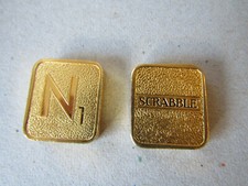 FANKLIN MINT SCRABBLE 24K GOLD PLATED LETTER TILES SPARE/REPLACEMENT