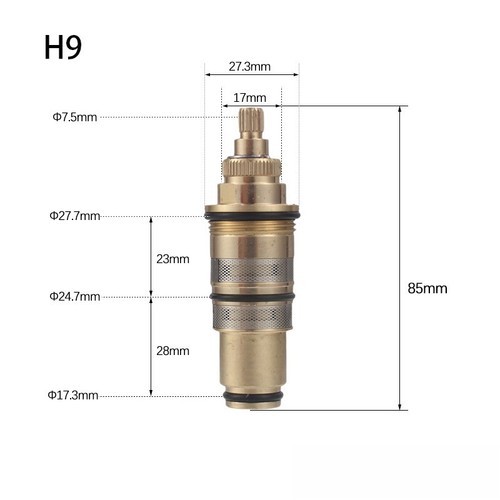 Bath shower brass - bath, thermostatic