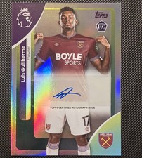 2025-26 Topps Premier League Luis Guilherme Auto, Rookie RC, West Ham, Brazil