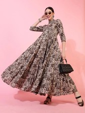 Indian Women Brown Cotton
