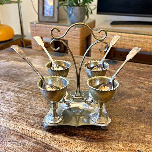 Silver plated metal - silver, cup