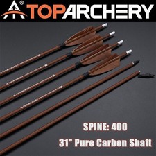 6/12Pcs 31inch Pure Carbon