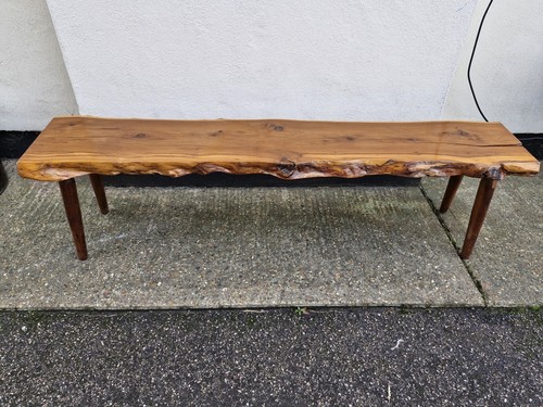 Vintage 60s 70s yew coffee - ,