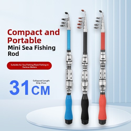 Compact telescopic fishing rod - compact,