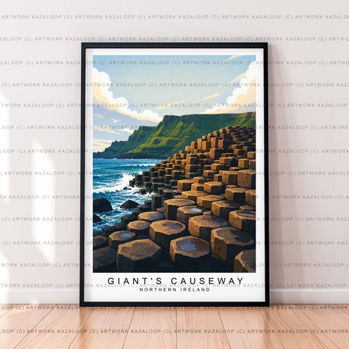 Giant causeway unframed - giant's,