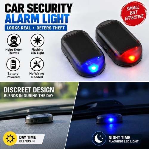 Solar power car led - solar, fake