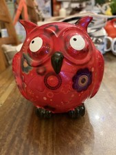 Pomme Pidou Red Ceramic Owl