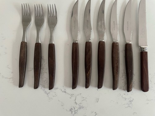 Vintage glosswood cutlery - glosswood,