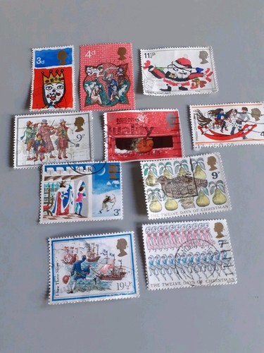 Vintage christmas postage - christmas,