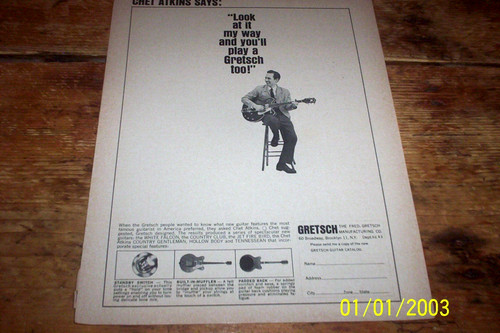 Chet atkins gretsch guitar - gretsch,