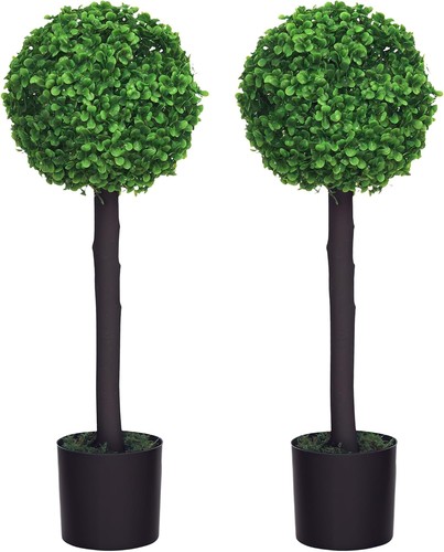 Homcom set potted - of,