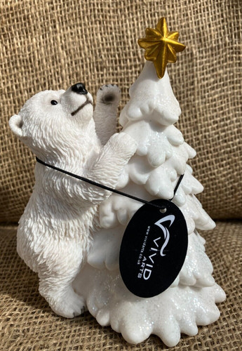 Polar bear decorating - bear,