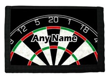 PERSONALISED DARTS PRINT BOYS RIP WALLET BIRTHDAY CHRISTMAS GIFT