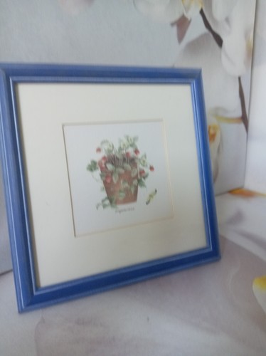 Framed vintage strawberry - framed,