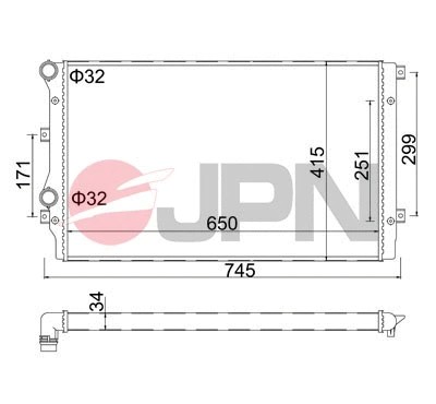 Radiator engine cooling fits - radiator,