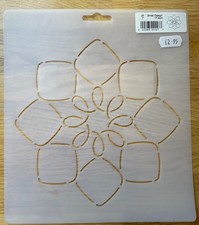 Small Quilt patchwork stencil template, Amish, 7"