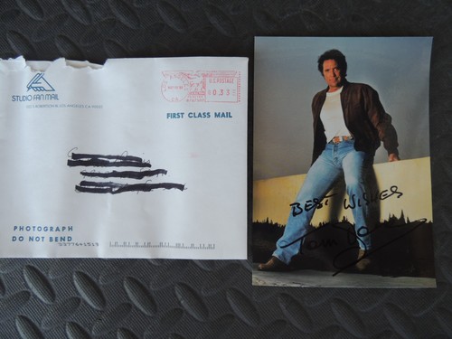 Tom jones signed photo with - jones,