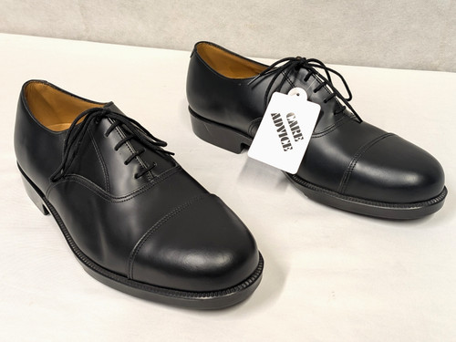 British army black leather - british,